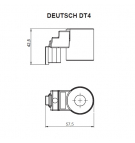 Coil 24VDC 20.5W fi13 h = 42.5mm with a diode